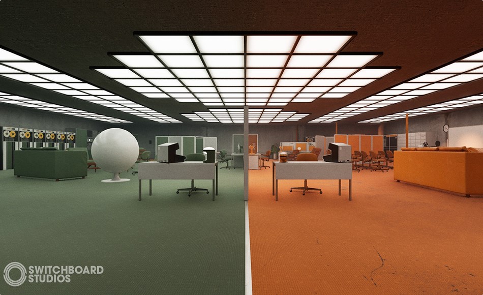 【UE5】数据中心办公室环境 Mid-century Brutalist Data Centre