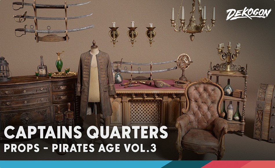 【UE5】船长室 Pirates Age VOL.3 – Captains Quarters
