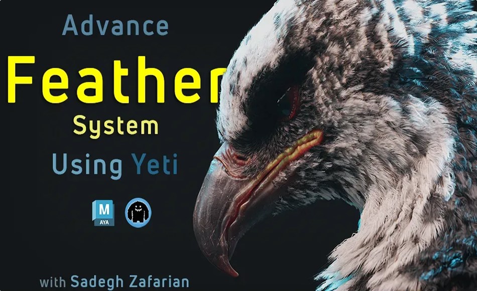 【中文字幕】Maya教程 – 高级毛发系统教程 Advance Feather System Using Yeti