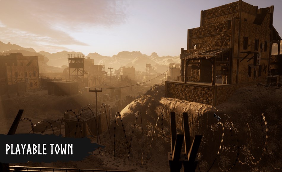 【UE5】模块化战场 Modular Battlefield / Warzone (Battlefield, Warzone, Desert, Desert Town)