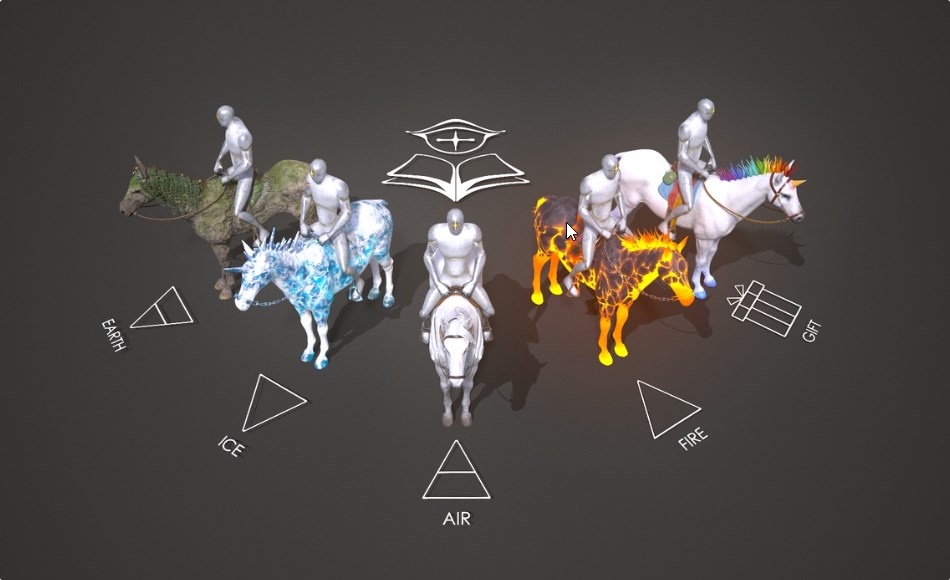 【UE5】马匹元素包 Elemental Horses Pack