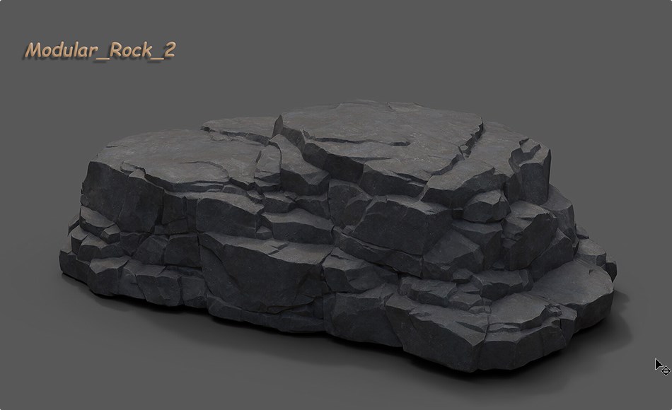 模型资产 – 模块化岩石 Modular Rock 2