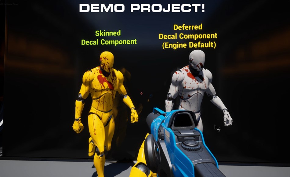 UE4/5插件 – 蒙皮贴花插件 Skinned Decal Component