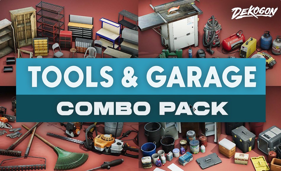 【UE5】工具棚组合道具包 Toolshed – COMBO Prop Pack (VOL 1-6)