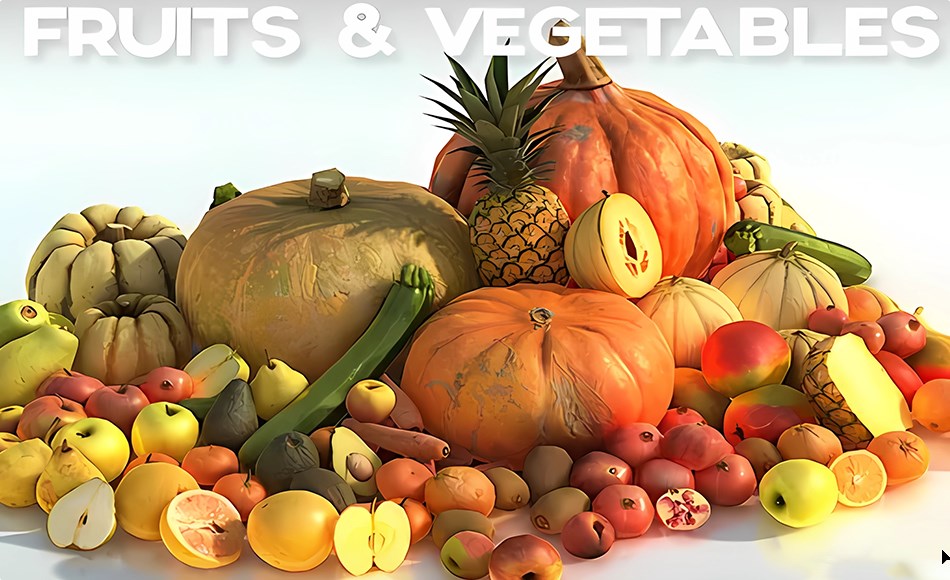 Unity资产 – 水果蔬菜道具包 HD Fruits & Vegetables