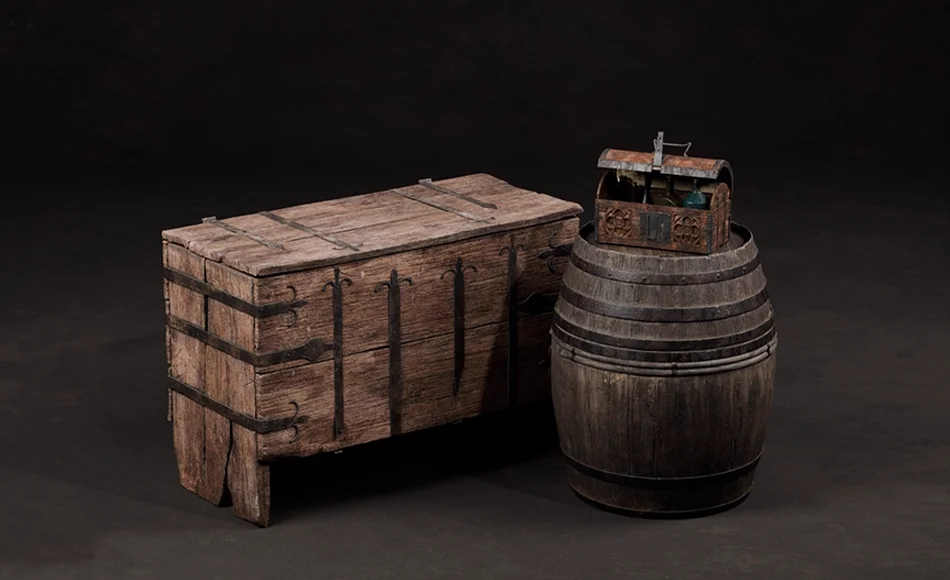 【UE5】中世纪道具 Medieval Props Vol. 4 – Wooden Chests (Lootable)