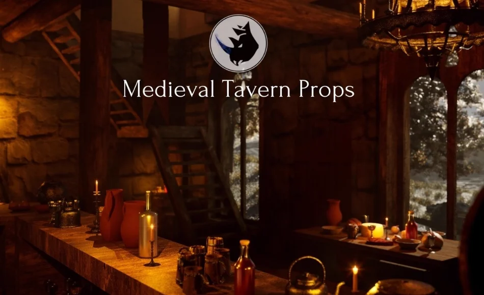 【UE5】中世纪酒馆道具 Medieval Tavern Props