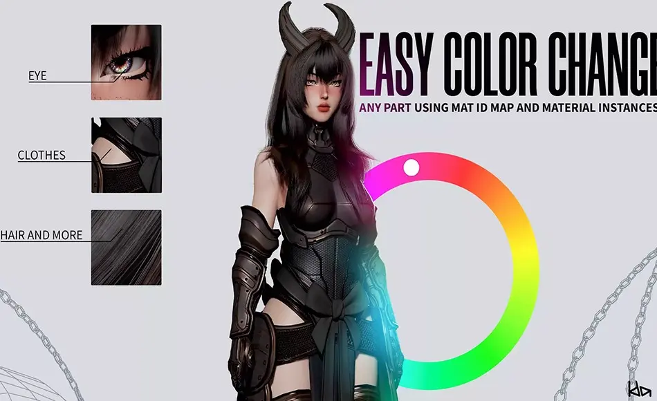 Unity角色 – 游戏角色 Cosmo Dragon Girl