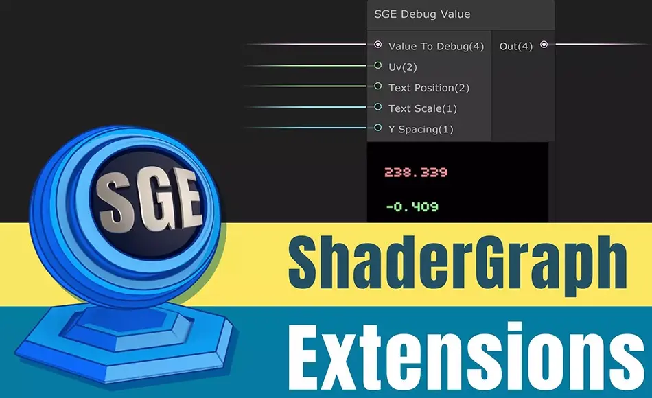 Unity插件 – 材质节点扩展包 ShaderGraph Extensions: Debug Value