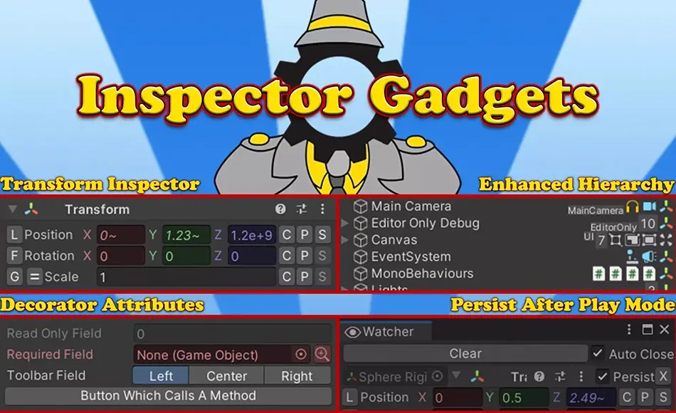 Unity插件 – 编辑器增强插件 Inspector Gadgets Pro