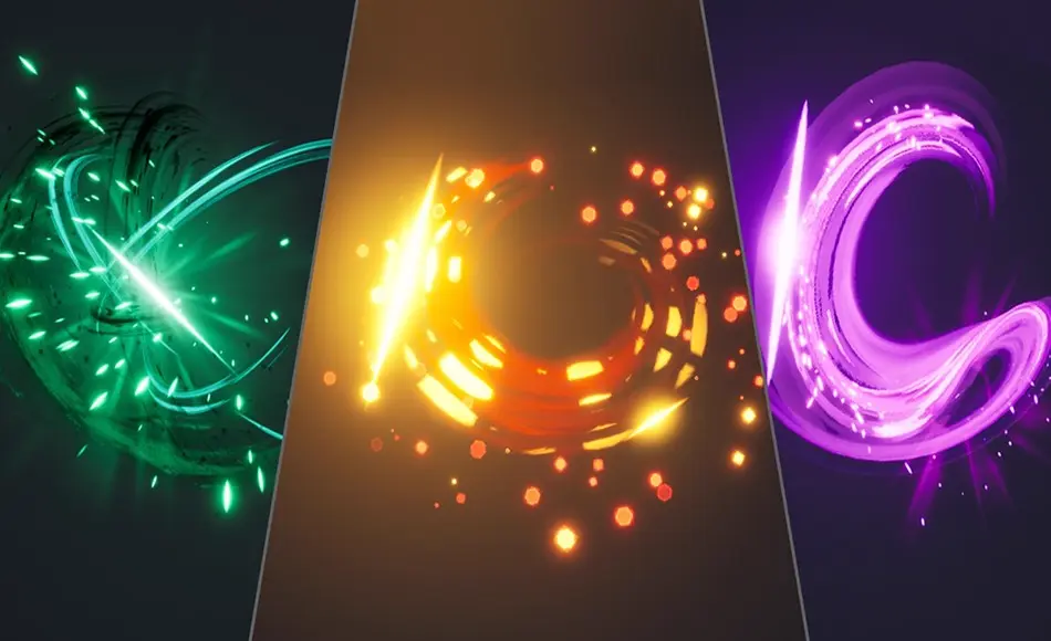 【UE5】280 组剑击特效 280 Sword Slashes VFX Pack Vol. 2