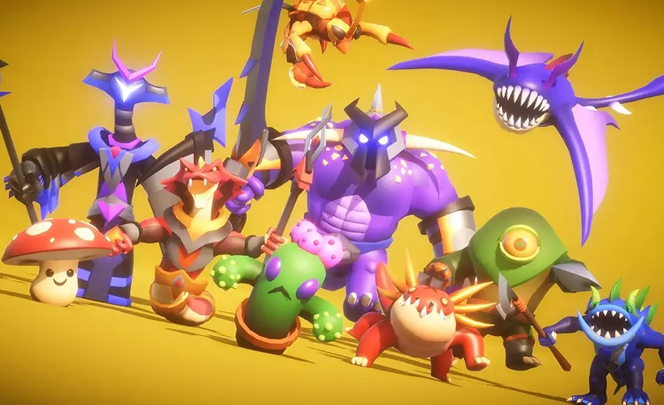 Unity角色 – 游戏怪物角色 RPG Monster Wave 3 PBR