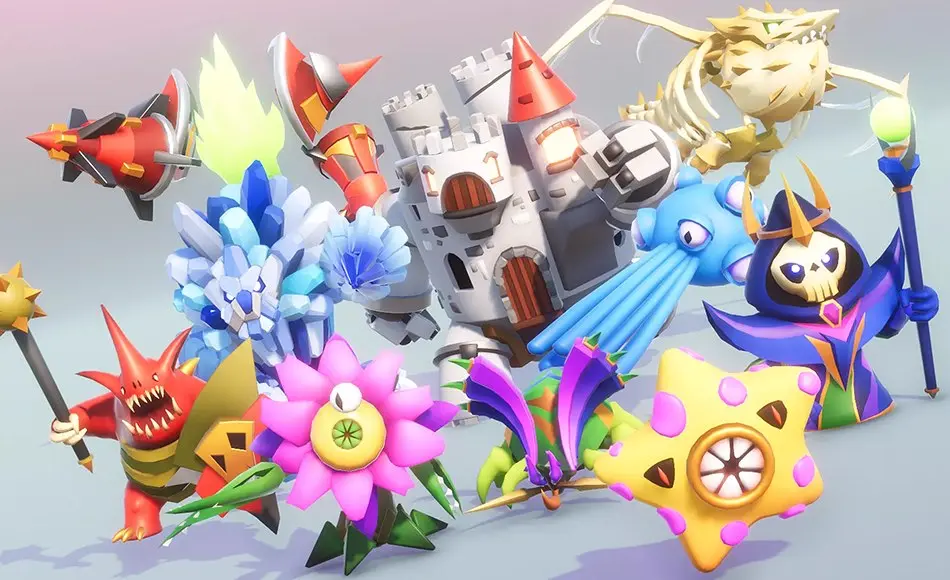 Unity角色 – 游戏怪物角色 RPG Monster Wave 4 PBR