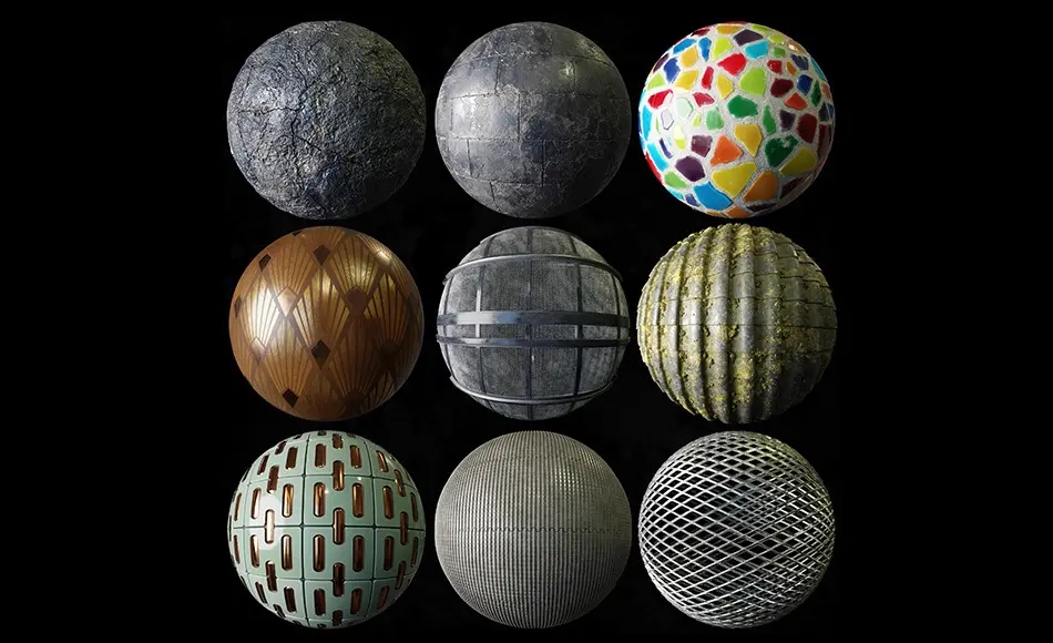 混合材质地板纹理 Materials Mix Pack 09