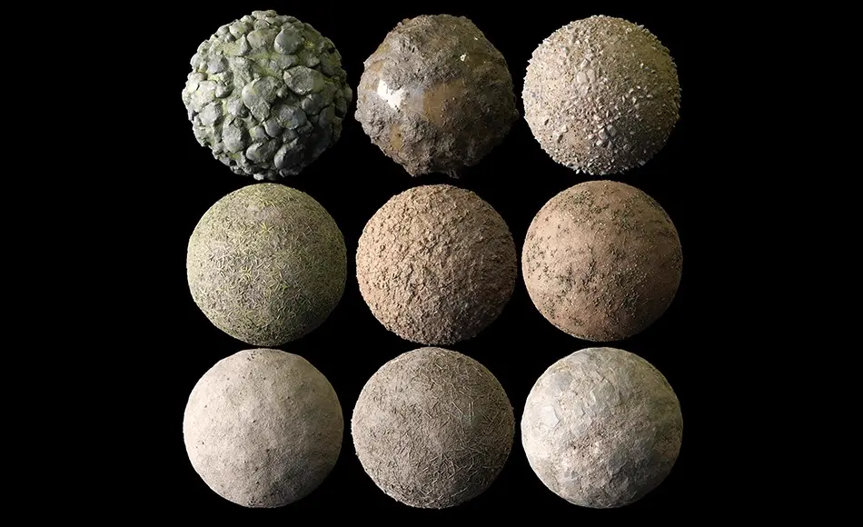 泥土地板纹理 Materials Dirt Ground 01