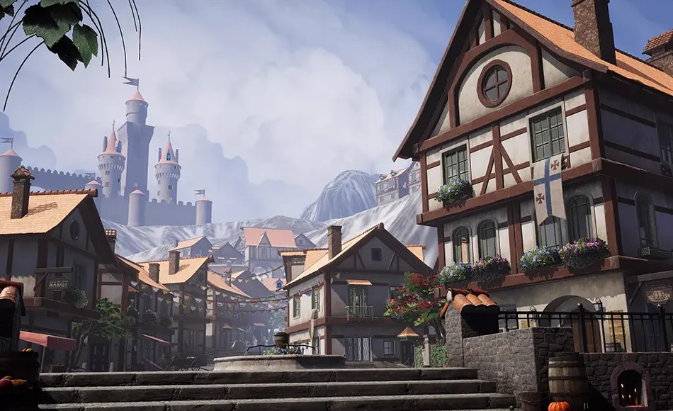 Unity场景 – 模块化中世纪小镇 Modular Medieval Town – Medieval Town