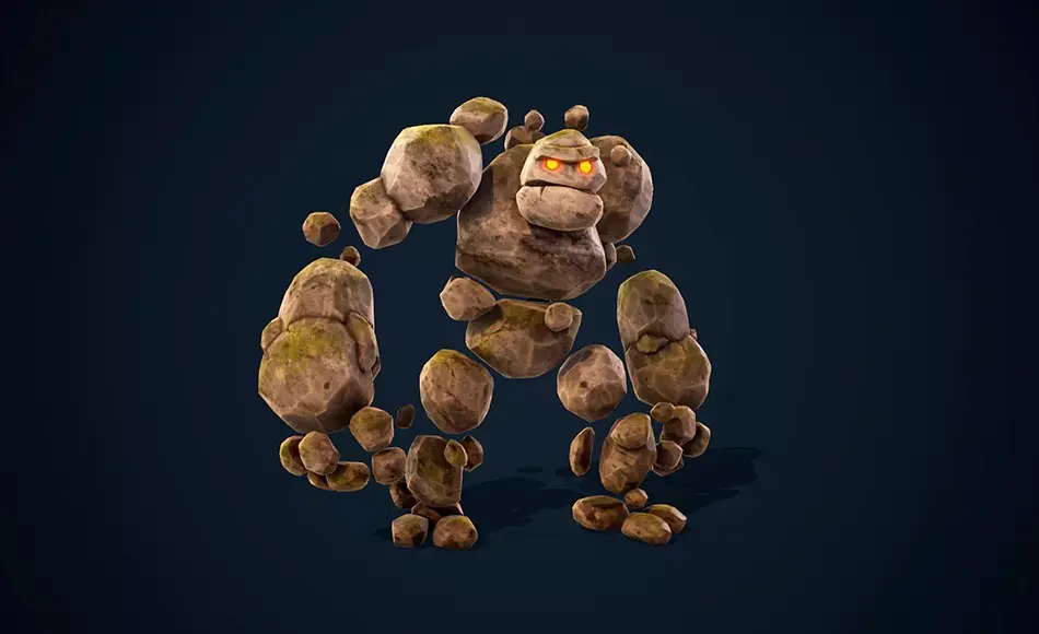 Unity角色 – 石头人傀儡 Enemy Golem