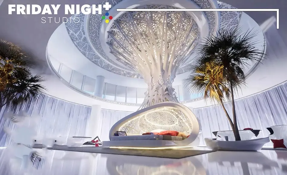 Unity资产 – 星际科幻套房 The Astral Sci-Fi Suite – Futuristic Grand Chamber Bedroom