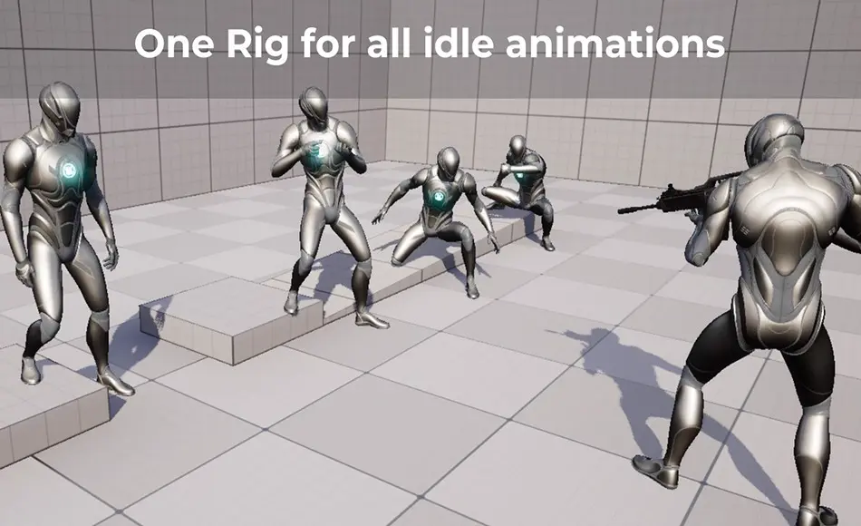 【UE5】简易原地转向控制装置 Simple Turn In Place Control Rig