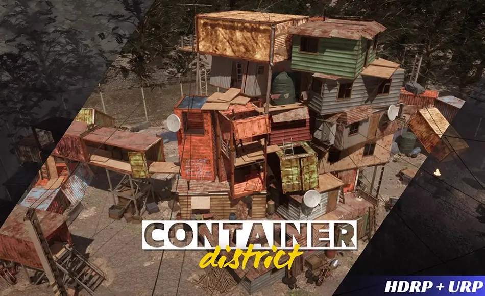 Unity场景 – 集装箱区环境 Container District Environment Unity场景 – 集装箱区环境 Container District Environment