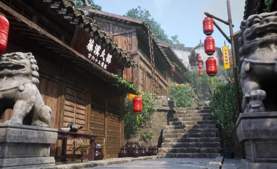 【UE5】模块化中国山城 Modular Chinese mountain town