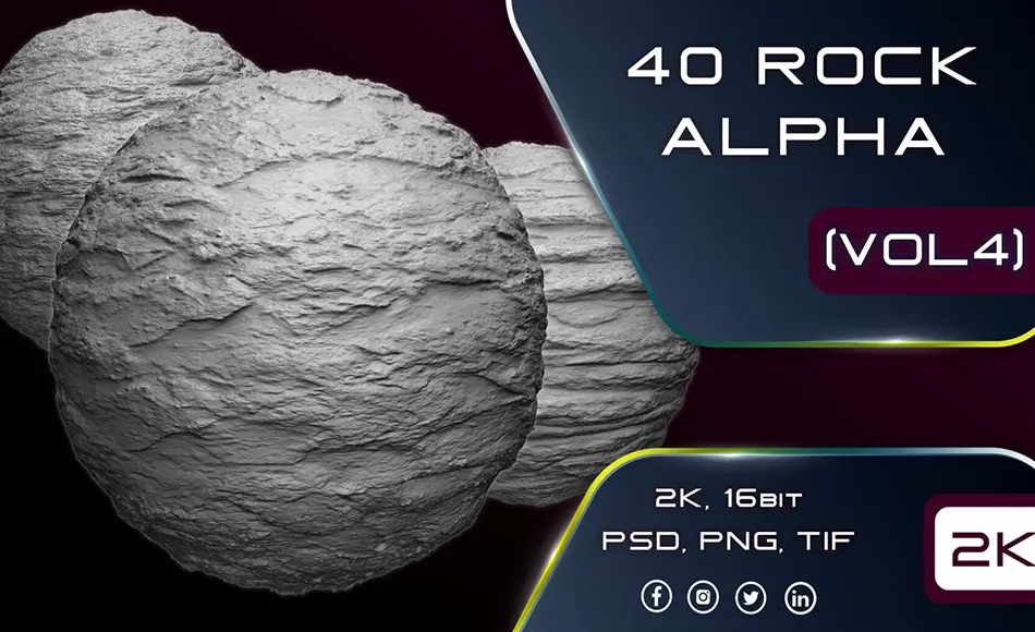 40 组地面无缝贴图 40 Ground Alphas (Seamless and Tileable – Vol 04)