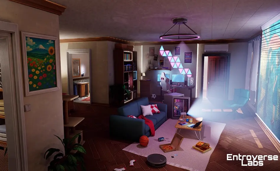 【UE5】风格化游戏室 Stylized New York Gaming Room ( Interior Modular NYC Environment)