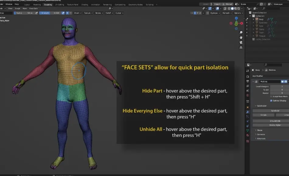 模型资产 – 男性定制基础网格 Male Custom Basemesh 模型资产 – 男性定制基础网格 Male Custom Basemesh