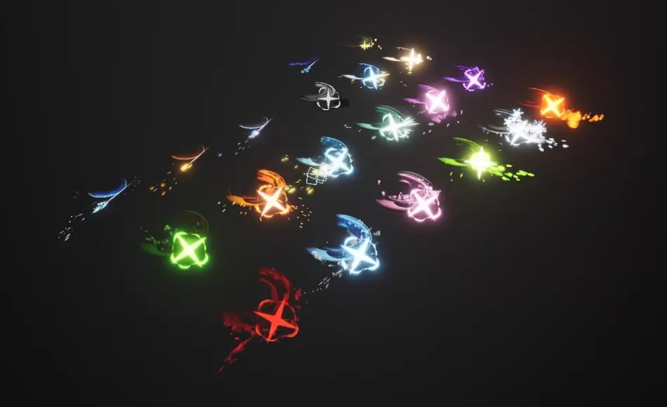 【UE5】风格化攻击特效 Stylized Slashes Vol.2 – Niagara