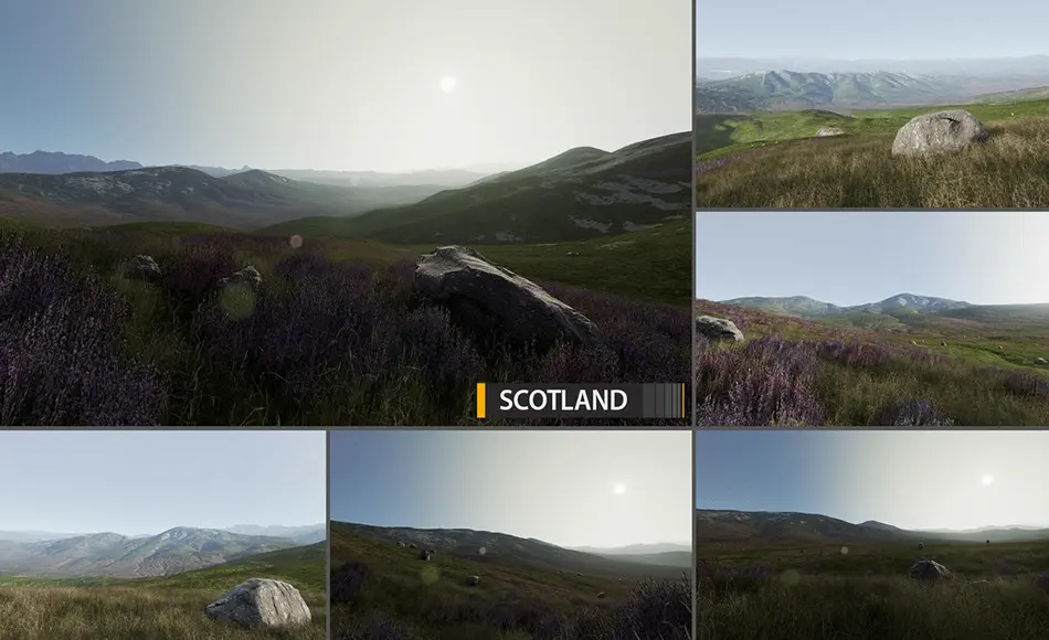 【UE5】写实的风景资产包 Photorealistic Landscape Bundle 1