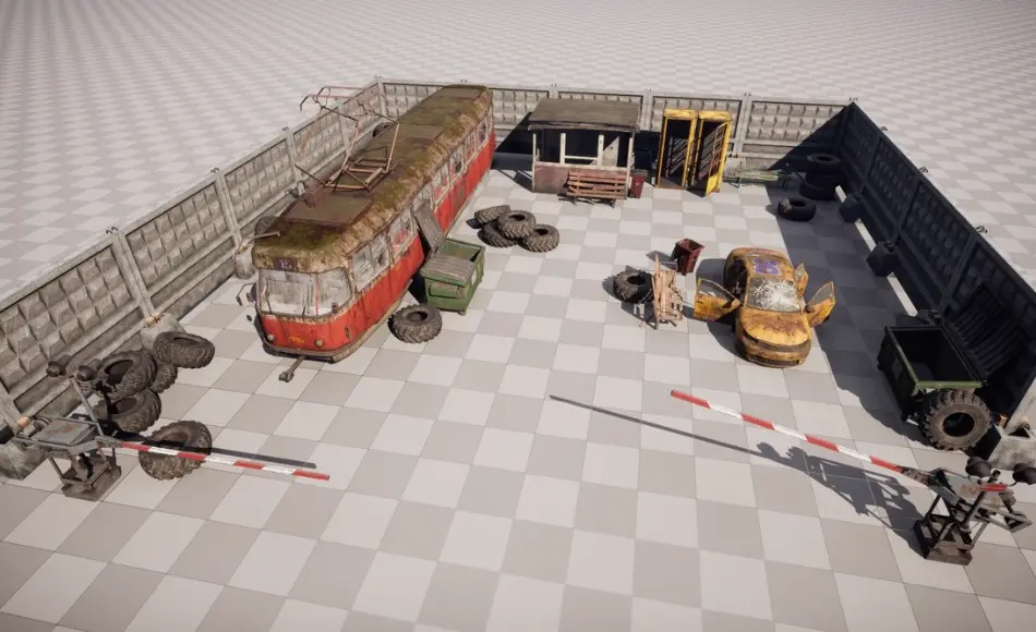 【UE5】废弃街道道具包 Abandoned Street Props Pack