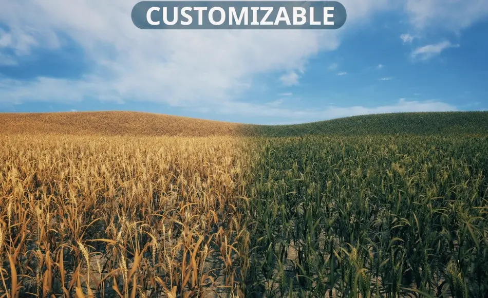 【UE5】麦田 Nanite Foliage – Wheat Field
