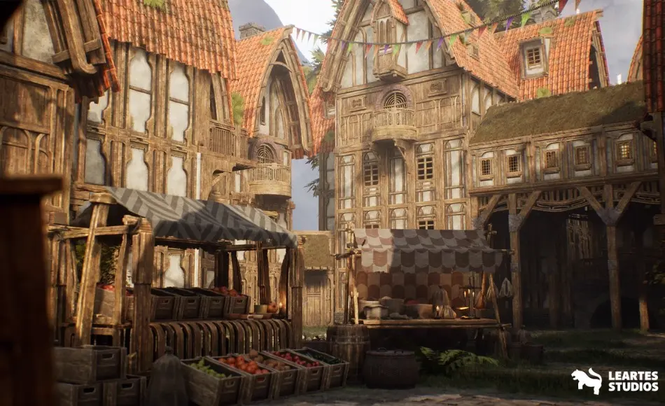 【UE5】中世纪市场环境 Medieval Market Environment ( Medieval Market Environment Medieval Market 3D )