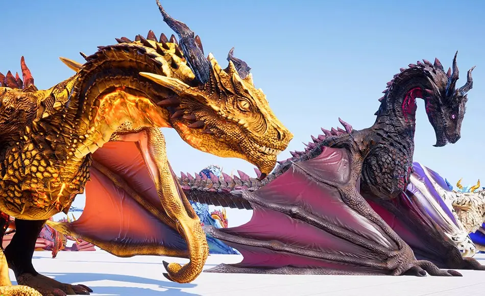 Unity角色 – 飞龙角色 Kuzar the Magnificent (Wyvern)