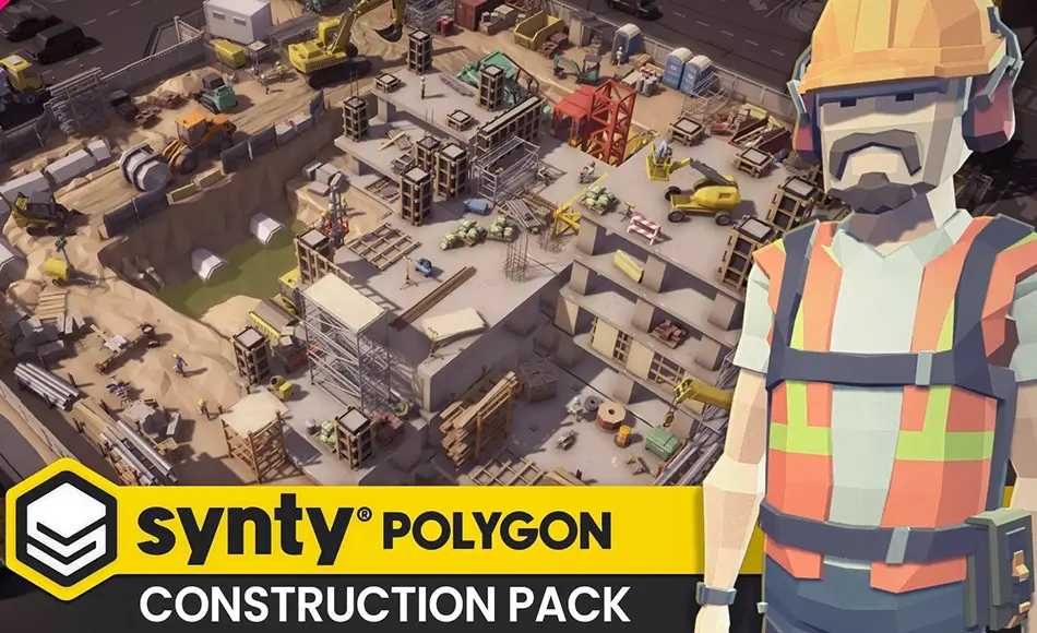 Unity场景 – 风格化施工场景 POLYGON – Construction Pack Unity场景 – 风格化施工场景 POLYGON – Construction Pack