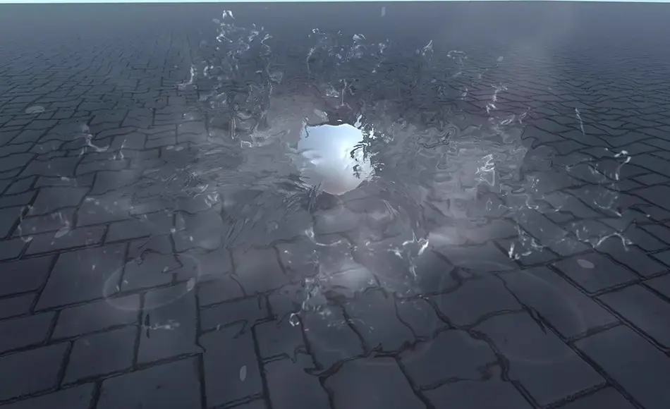 Unity特效 – 写实水花飞溅特效 Realistic water splash