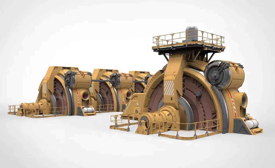 模型资产 – 科幻发电机3D模型 sci fi generator 1 3D model