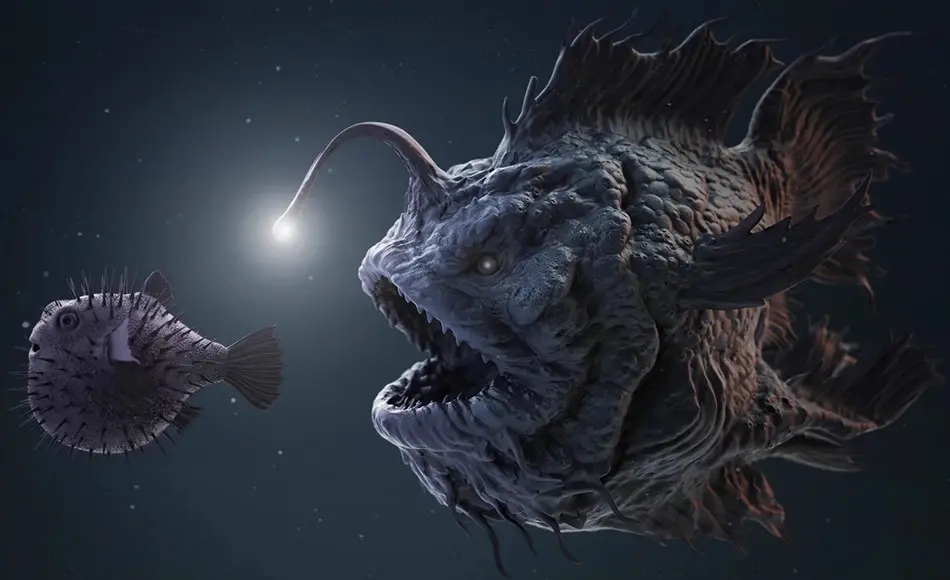 Zbrush笔刷 – 海洋生物笔刷 Zbrush + Blender – 40 Sea Creatures Brushes