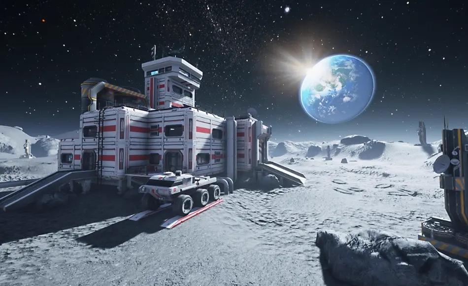 【UE5】科幻月球基地 Sci Fi Moon Base