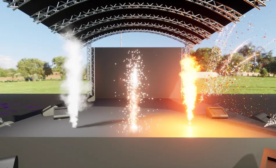 【UE5】舞台烟火特效 Festival FX