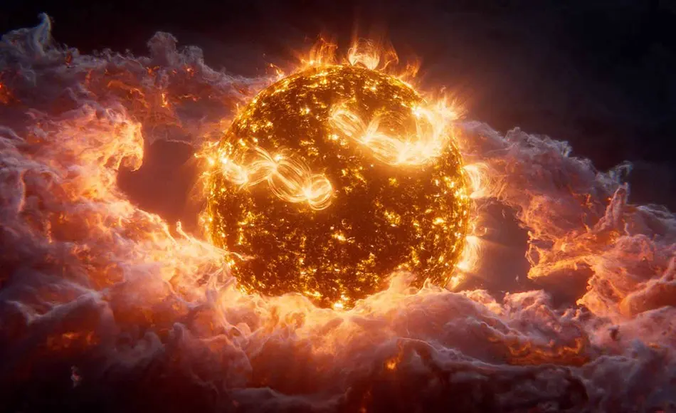 【中文字幕】实时太阳耀斑特效模拟 Solar Flares in Houdini & Nuke