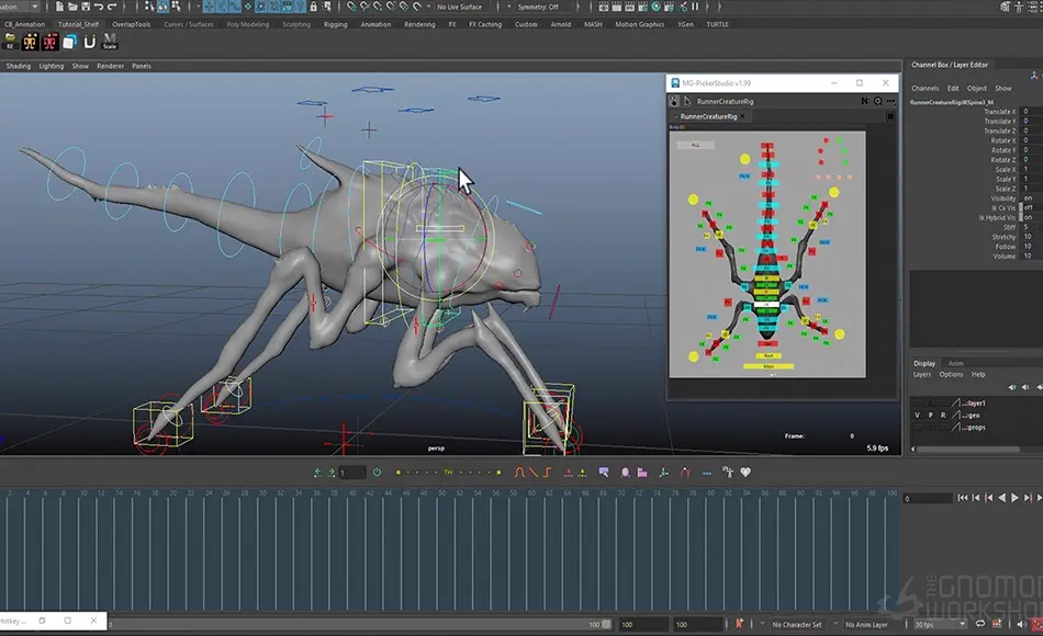 【中文字幕】Maya教程 – 游戏生物动画 Creature Animation for Games