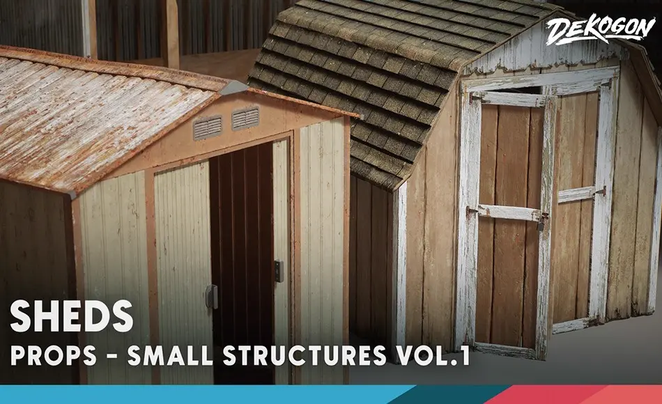 【UE5】小型结构房屋 Small Structures VOL.1 [ Low Poly ]