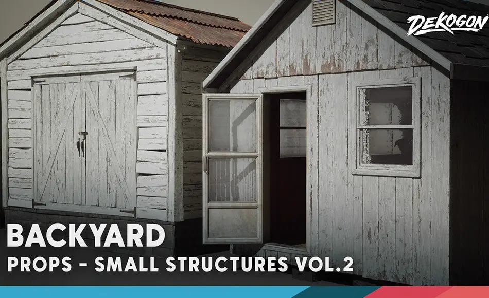 【UE5】小型结构房屋 Small Structures VOL.2 [ Low Poly ]