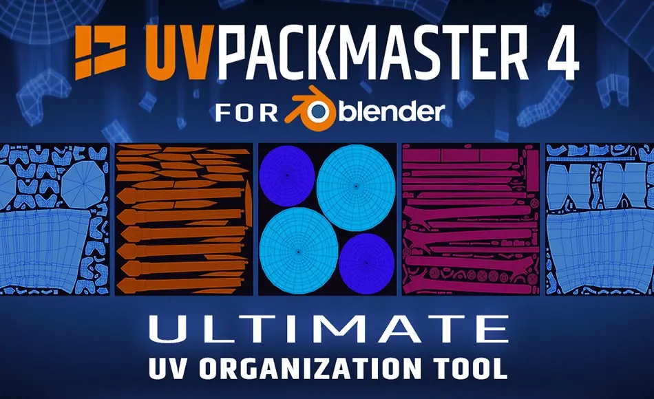 Blender插件 – UV拆分插件 Uvpackmaster 4