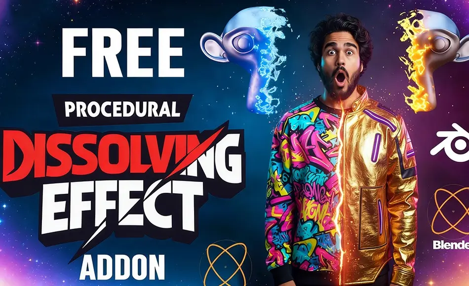 Blender插件 – 程序化溶解效果 Procedural Dissolving Effect (PDE) v2.0.0