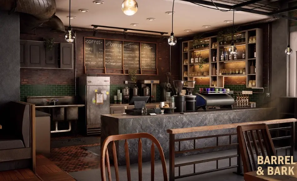 【UE5】图书馆咖啡厅环境 The Library Cafe Environment