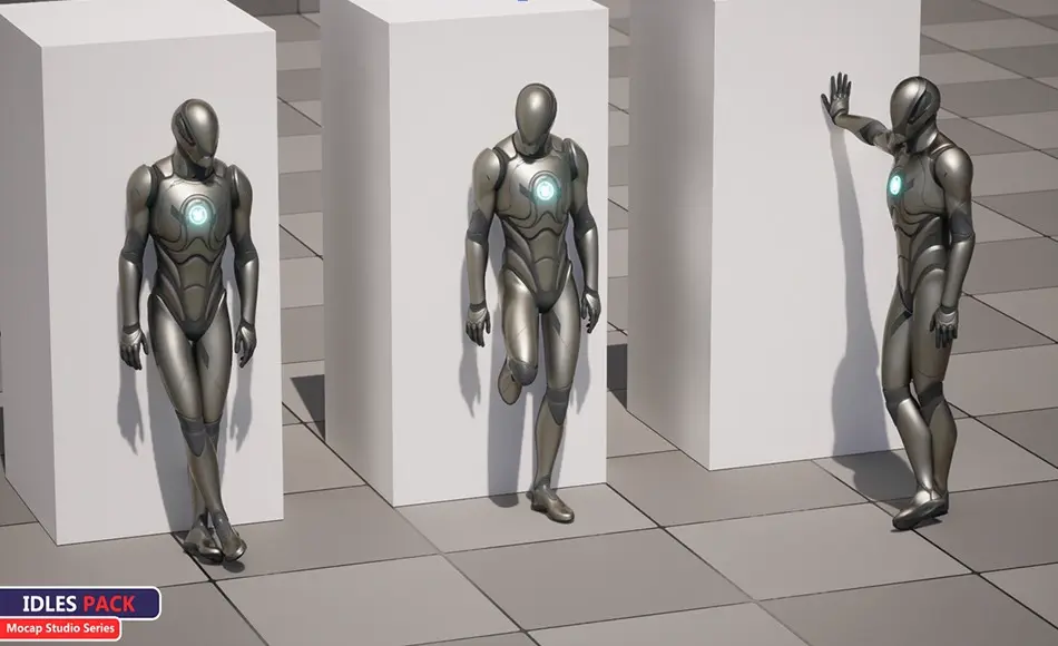 【UE5】角色等待动作动画包 MC Idles Animation Pack