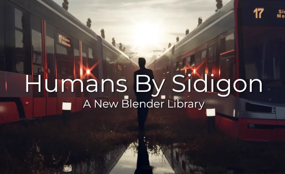 Blender插件 – 角色资产库 Humans By Sidigon