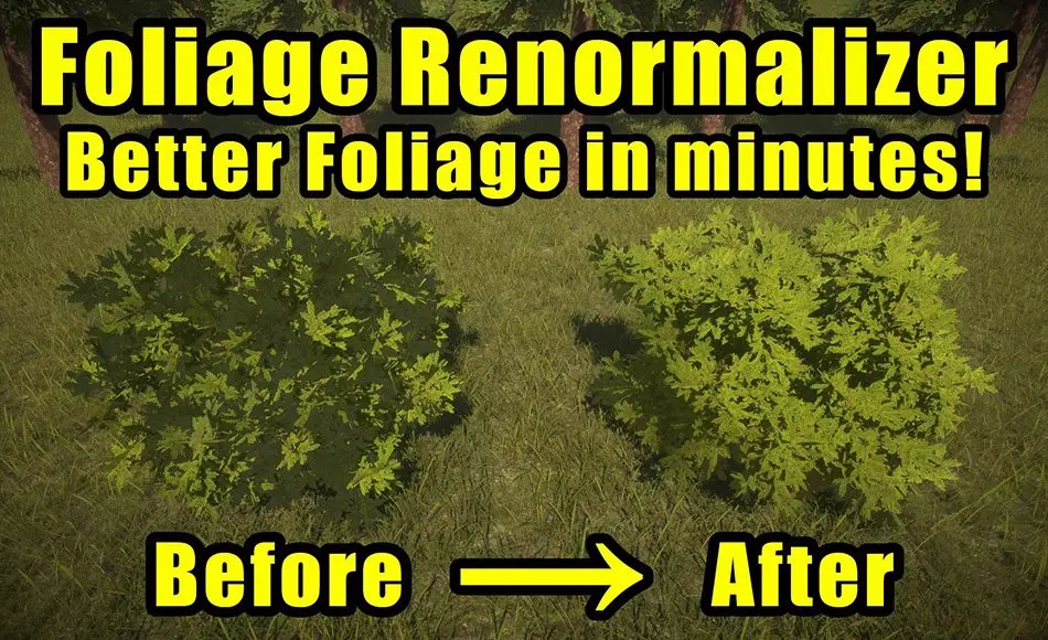 Unity插件 – 植被重塑插件 Ultimate Foliage Renormalizer